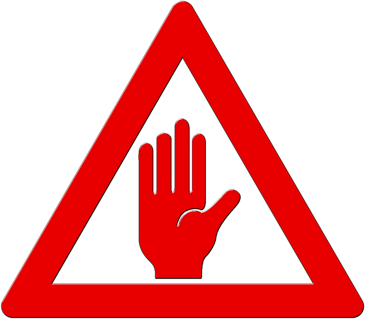 Red Warning Signs Download - Warning (1280x1124)