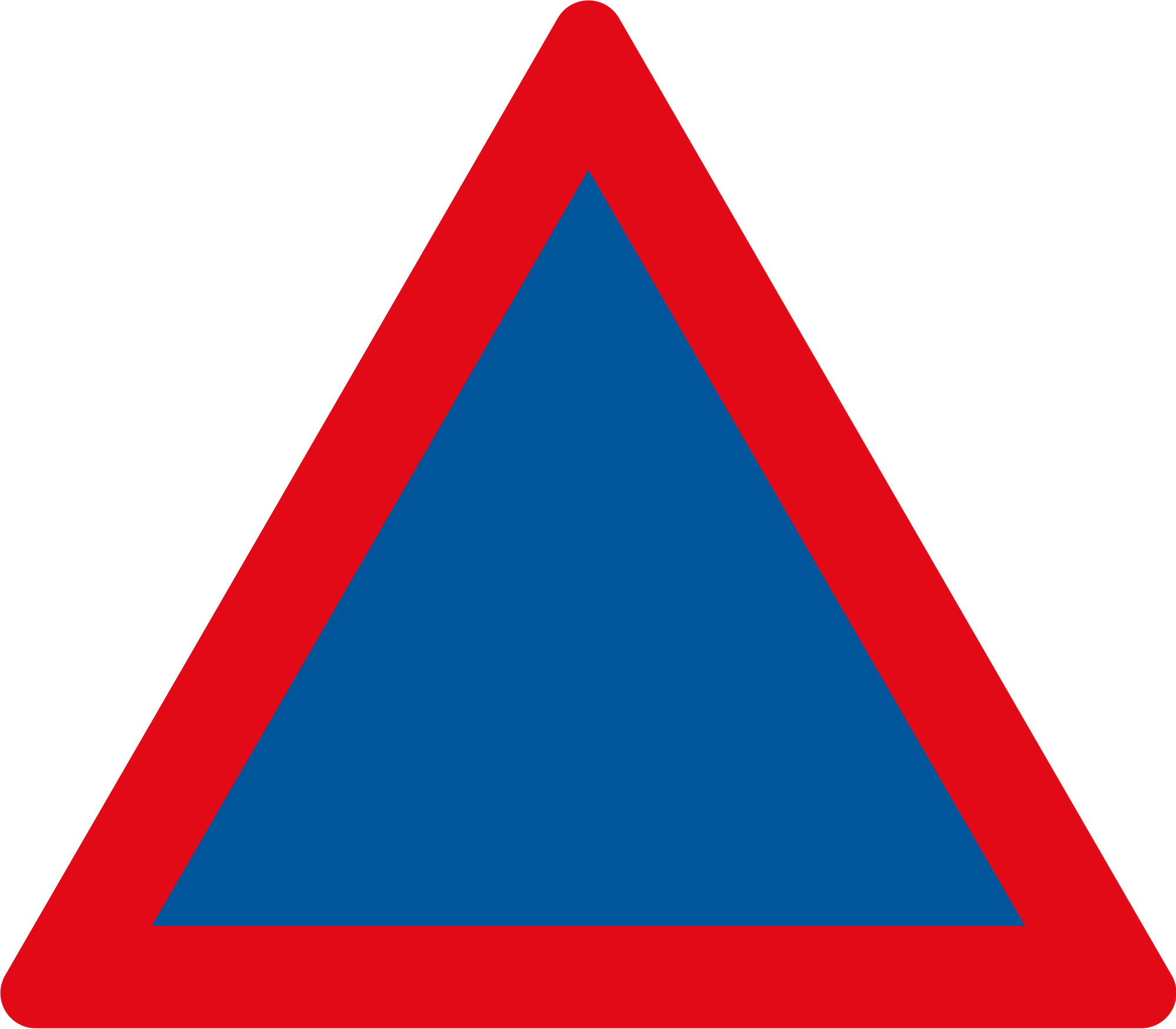 Open - Red And Blue Triangle (2000x1750)