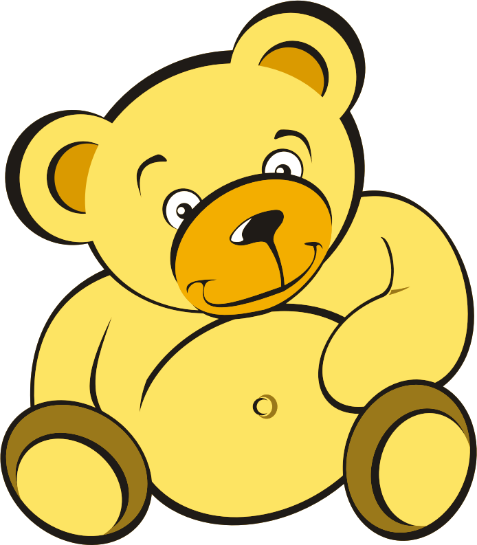 Medium Image - Teddy Bear Outline (694x793)