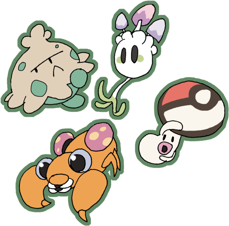 Mushroom Pokemon By That One Guy Again - Comics (878x910)