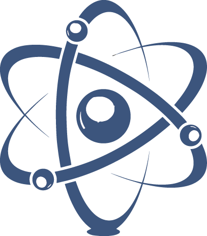 Our Core Values - Atom Art Black And White (407x464)