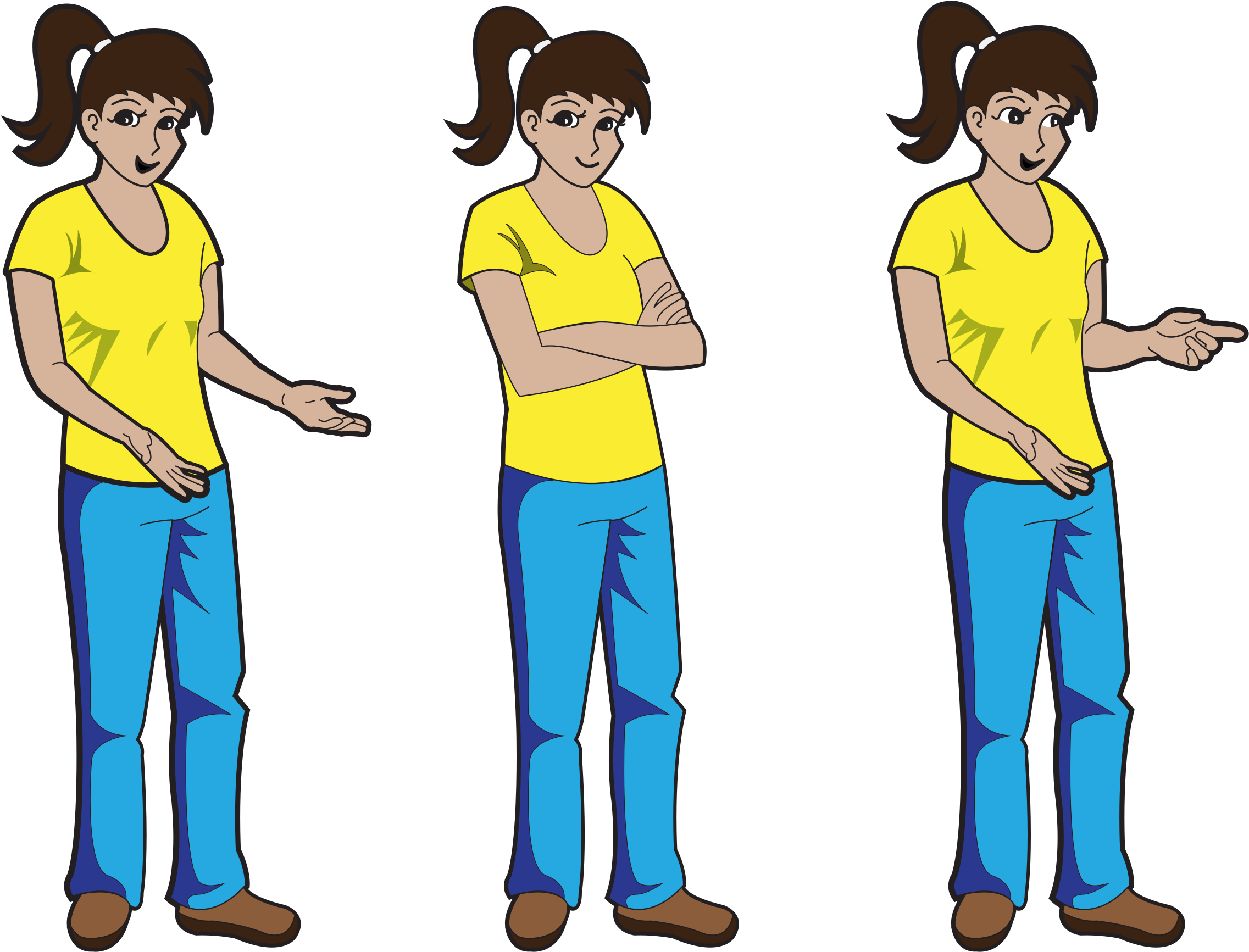 Girl - Cartoon (2400x1860)