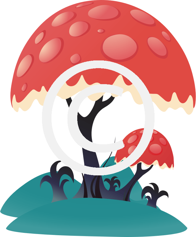 Mushroom Tree 1 - Portable Network Graphics (662x800)