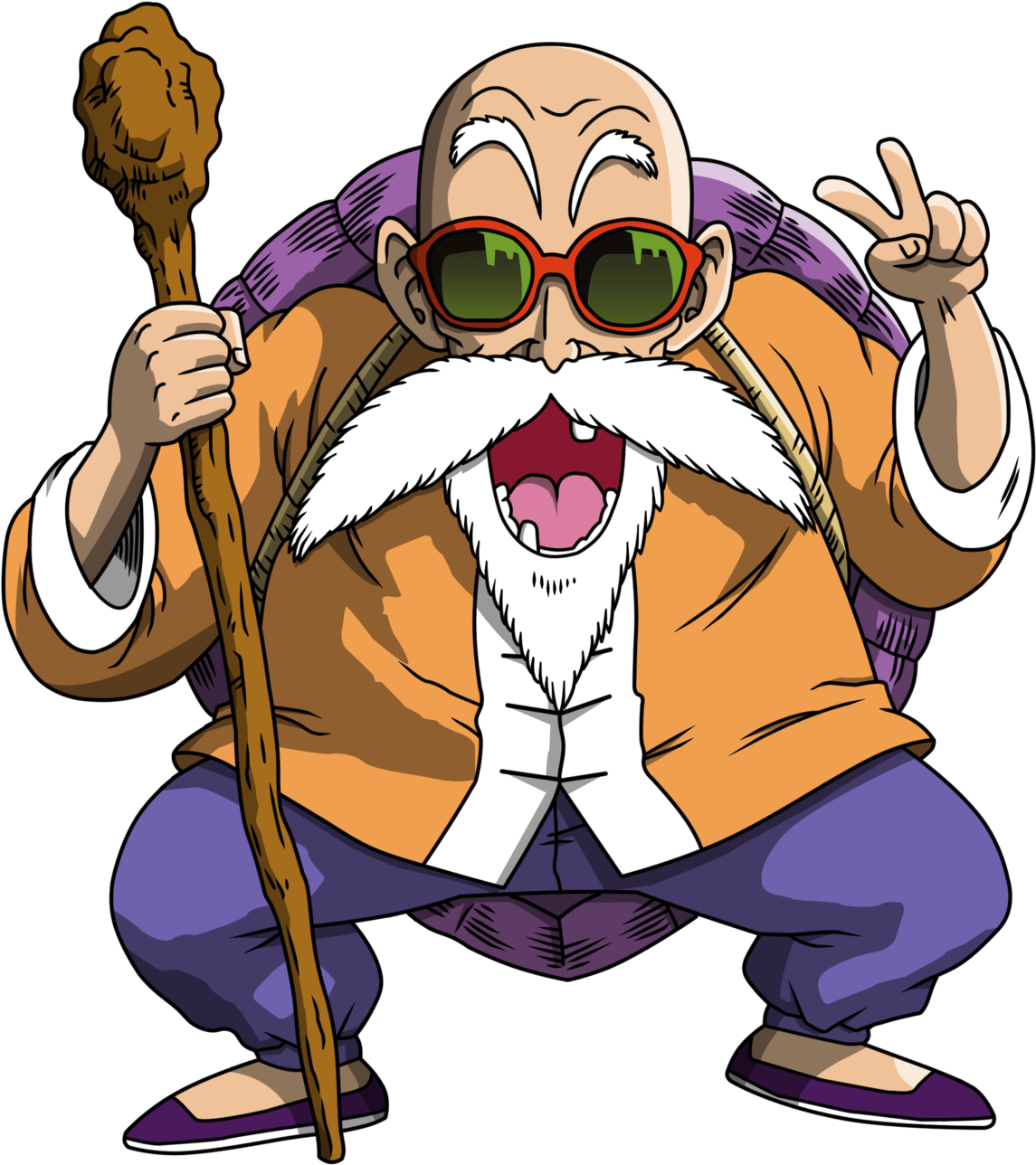 Master Roshi Peace Sign (1280x1396)
