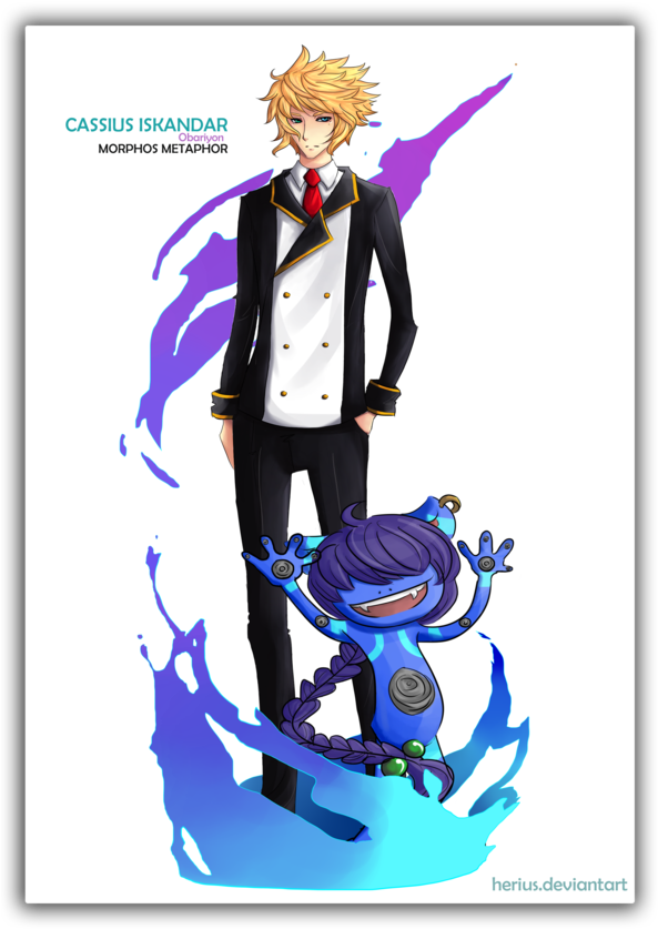 A Boy And Obariyon By Verncode - Obariyon Persona (600x849)