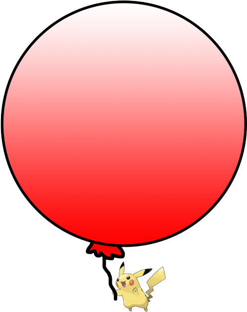 Balloon Outline Cliparts - Pikachu (1250x1500)