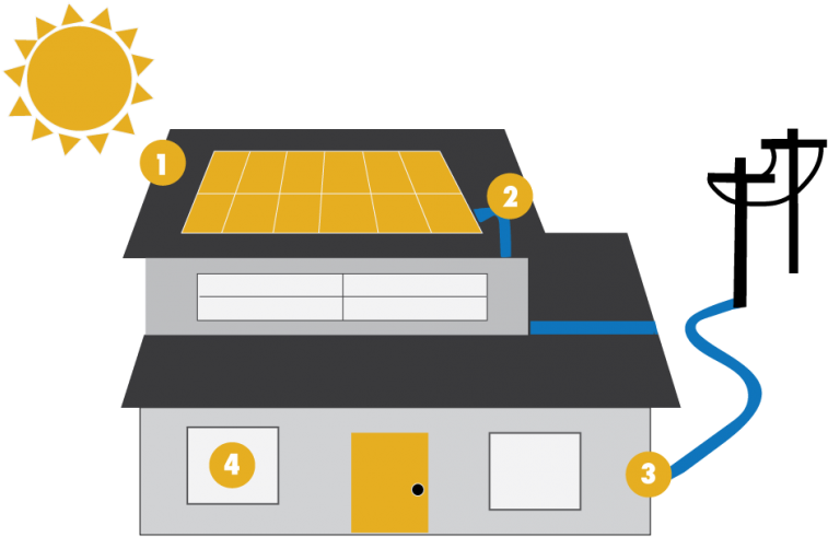 Solar Modules Turn Sunlight Into Electricity - Central (809x550)