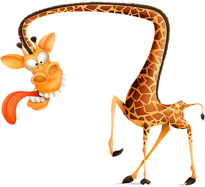 Crazygiraffe1 - Crazy Giraffe Cartoon (940x705)