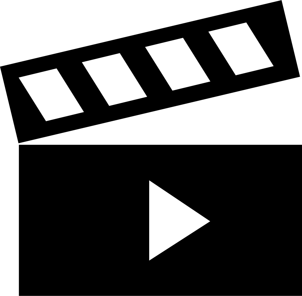 Si Glyph Clapboard Play Comments - Clapperboard (980x960)