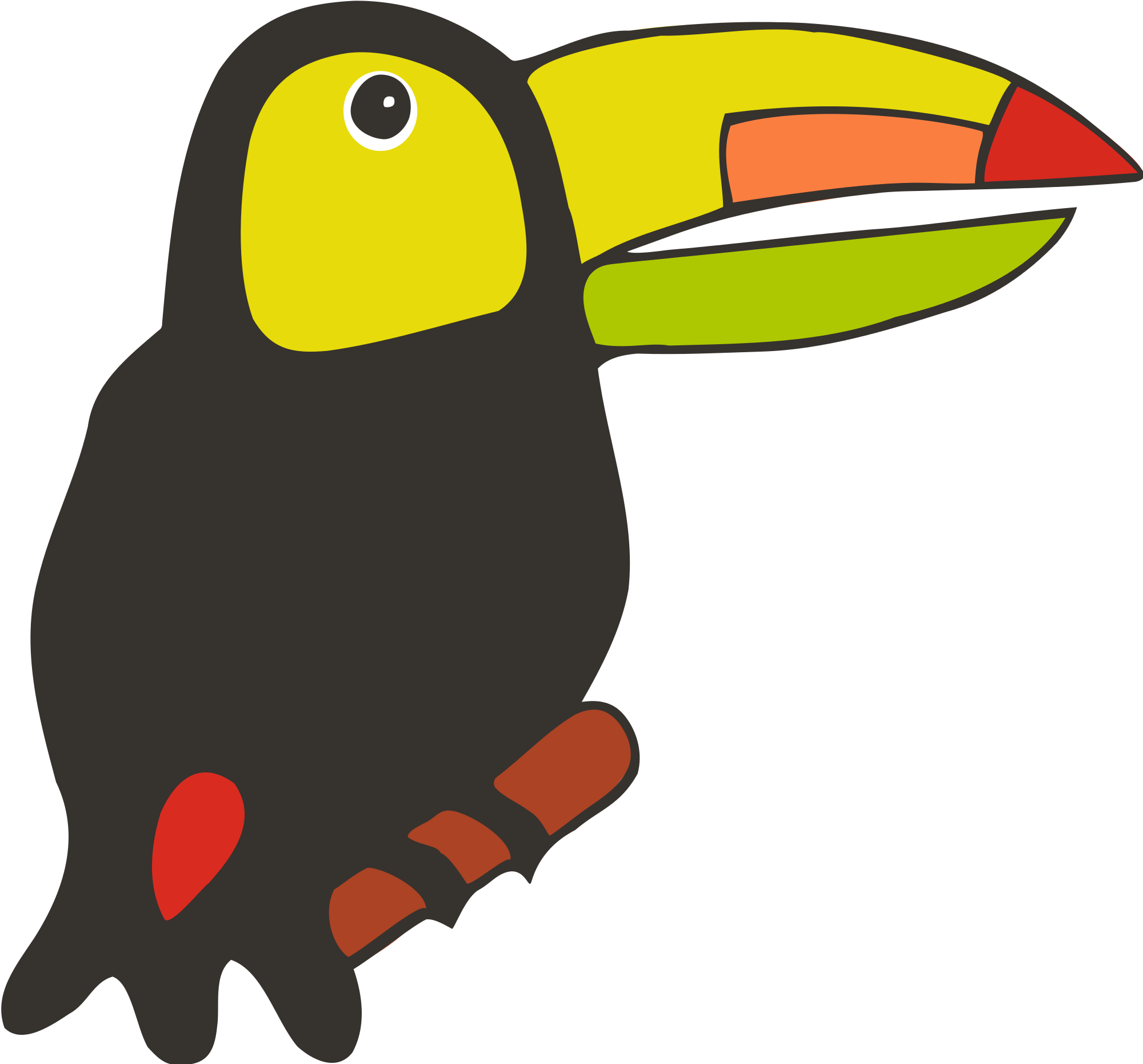 Open - Toucan Drawing (2000x1861)