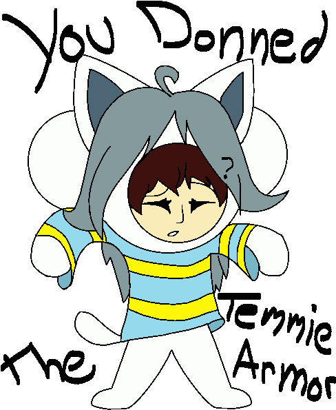 Armor By Mysteryspacekitten - Temmie Armor (500x600)