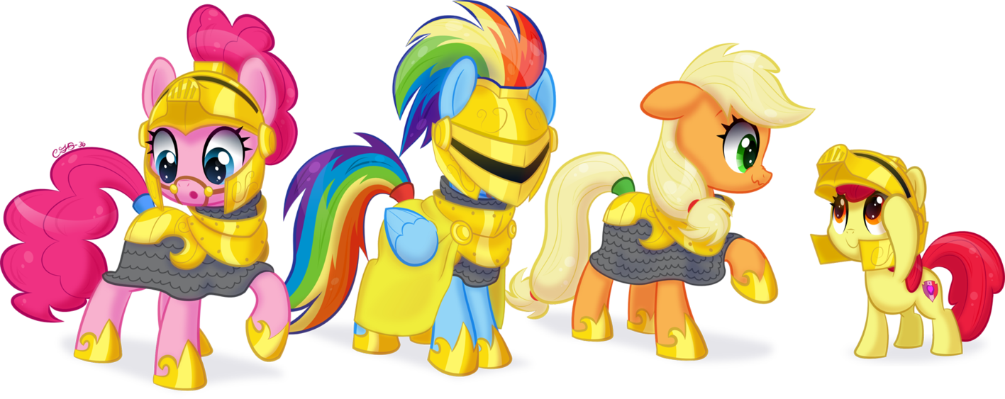 Ep's Armor By - Mlp Mane 6 Armor (1417x563)