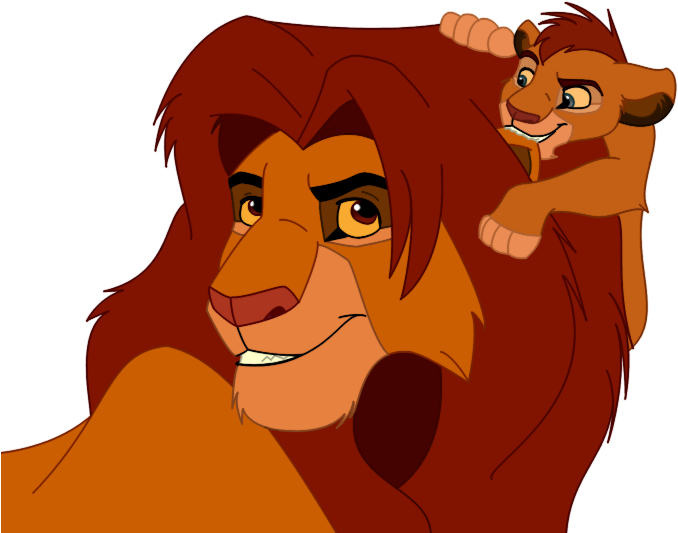 Lion Simba Nala Character - Cartoon (1000x729)