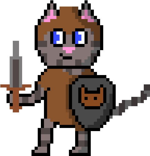 Dungeon Cat - Pixel (540x630)