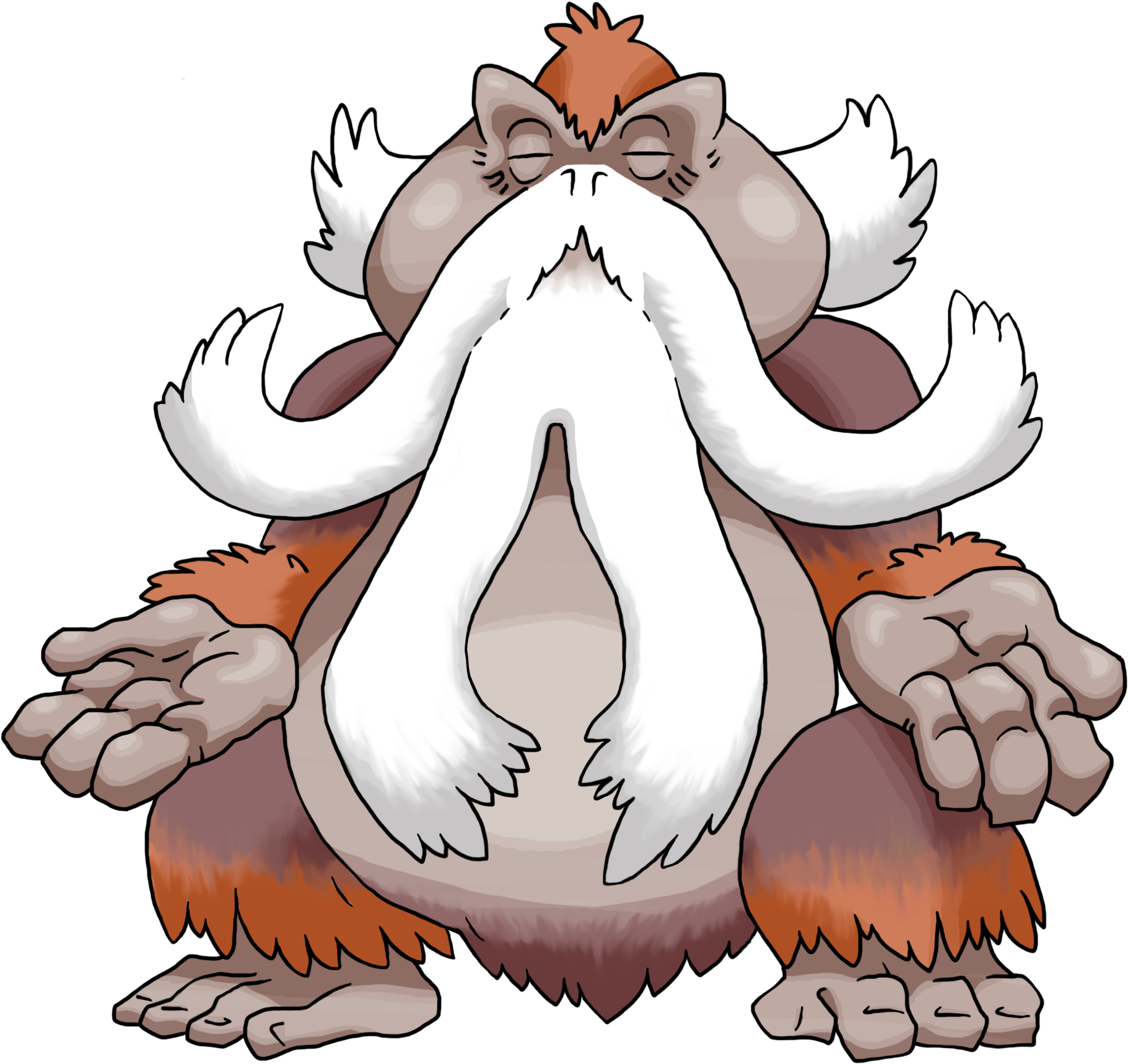 Orangutao - Pokémon (1840x1840)