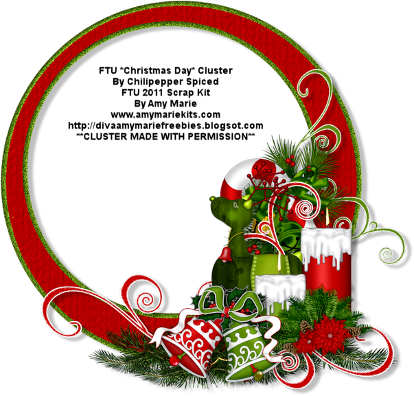 Please Click On Cluster The Save As - Christmas Cluster Frames (700x700)