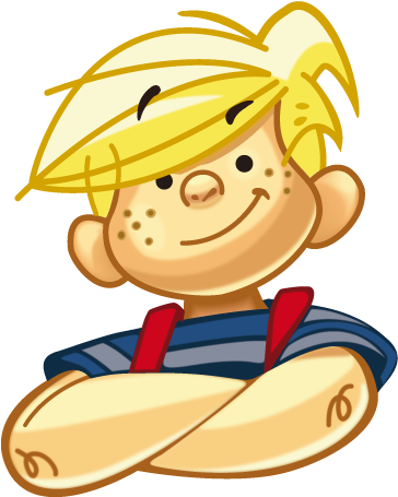Dennis The Menace Cartoon (374x461)