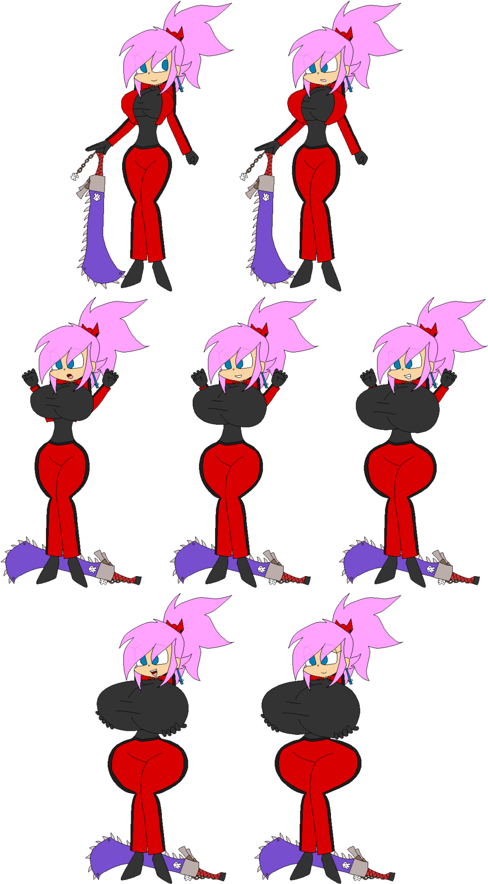Bubblegum Bubble All Frames By Redryan2009 Bubblegum - Cartoon (1024x1792)