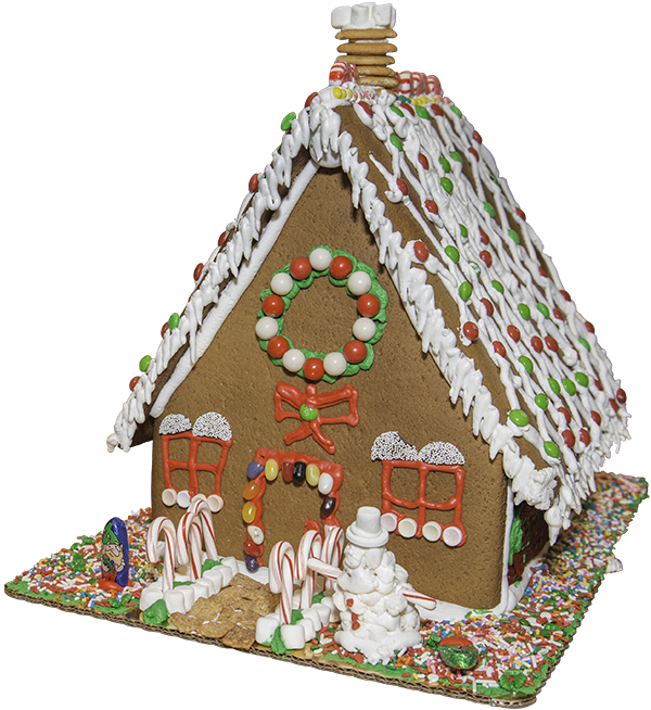 Gingerbreadhouse 2016 - Gingerbread House (600x654)