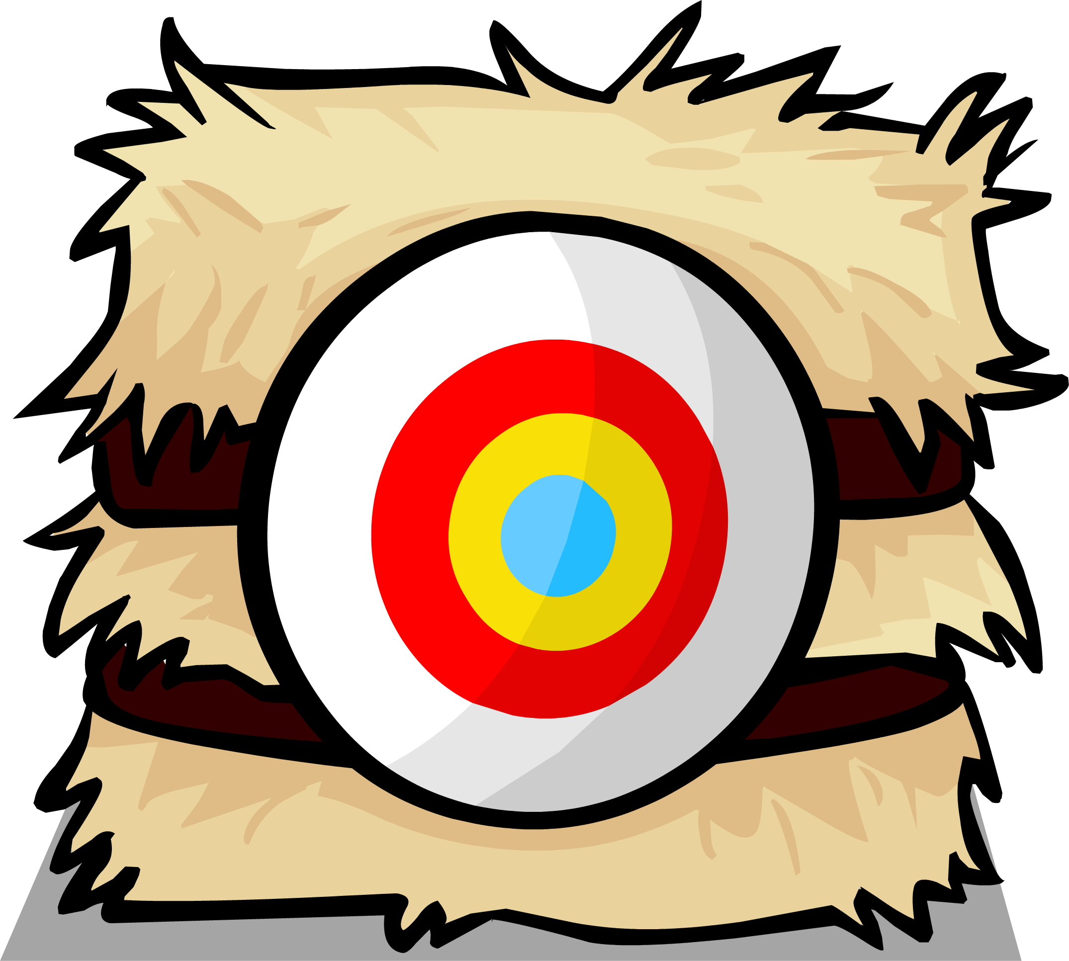 Hay Bale Sprite 004 - Hay (2150x1933)