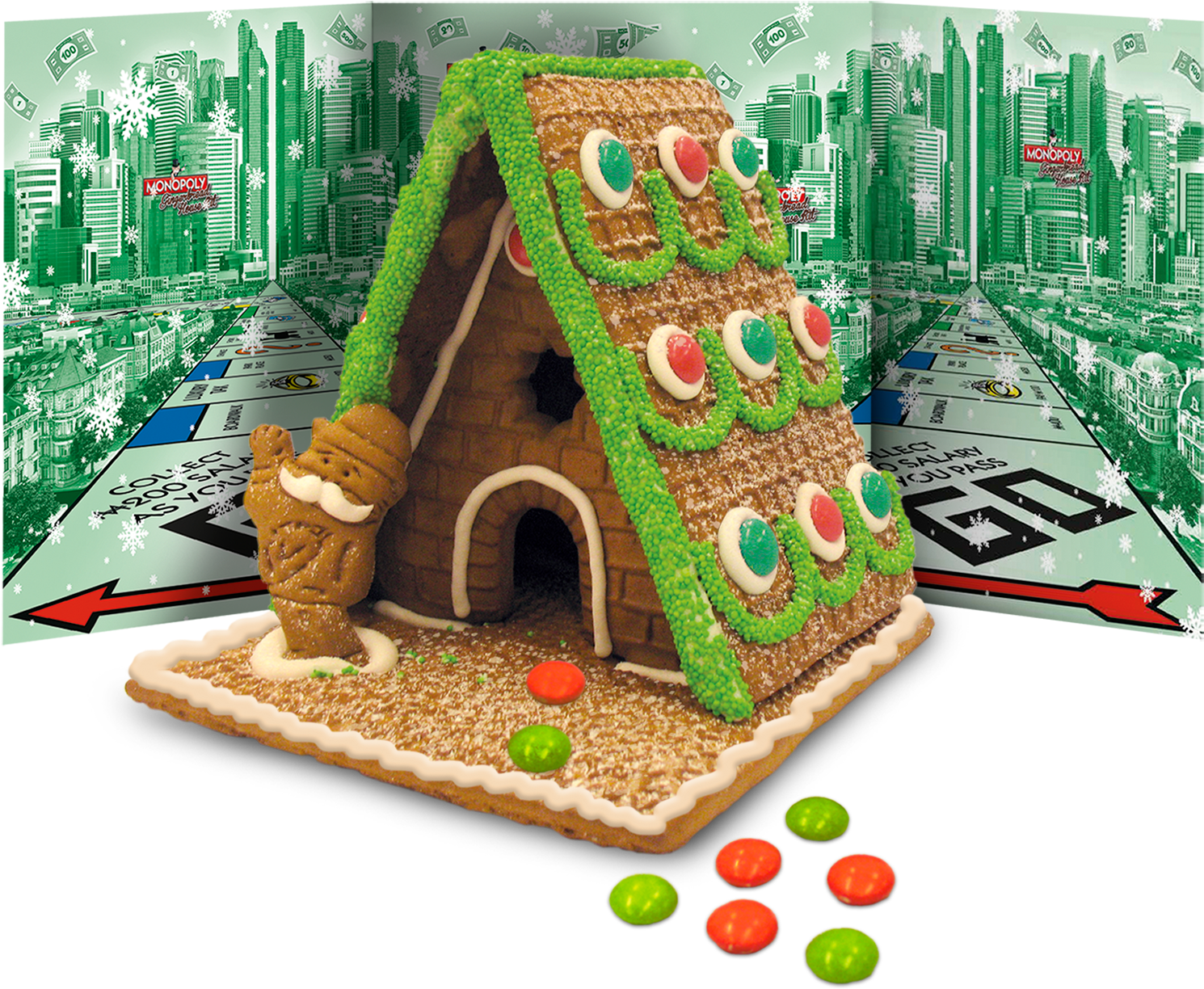 Gingerbread Monopoly Kit - Games For Motion Monopoly Gingerbread House - Minimum (1800x1351)
