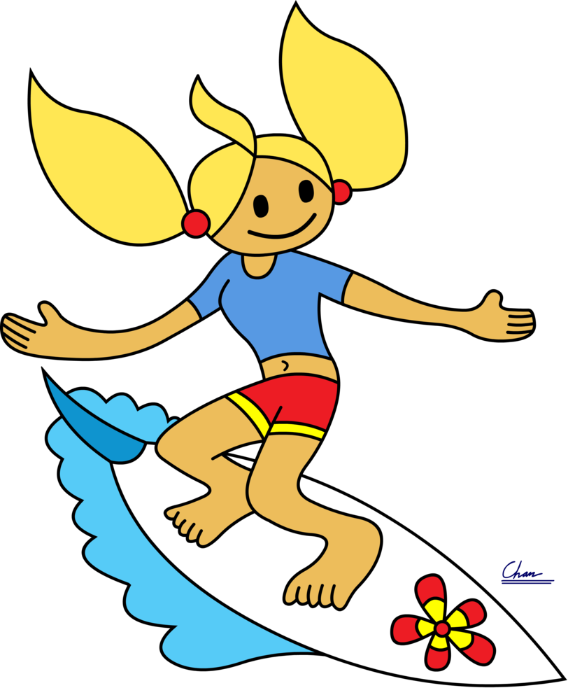 Surf's Up By Digbio - Cartoon (812x983)