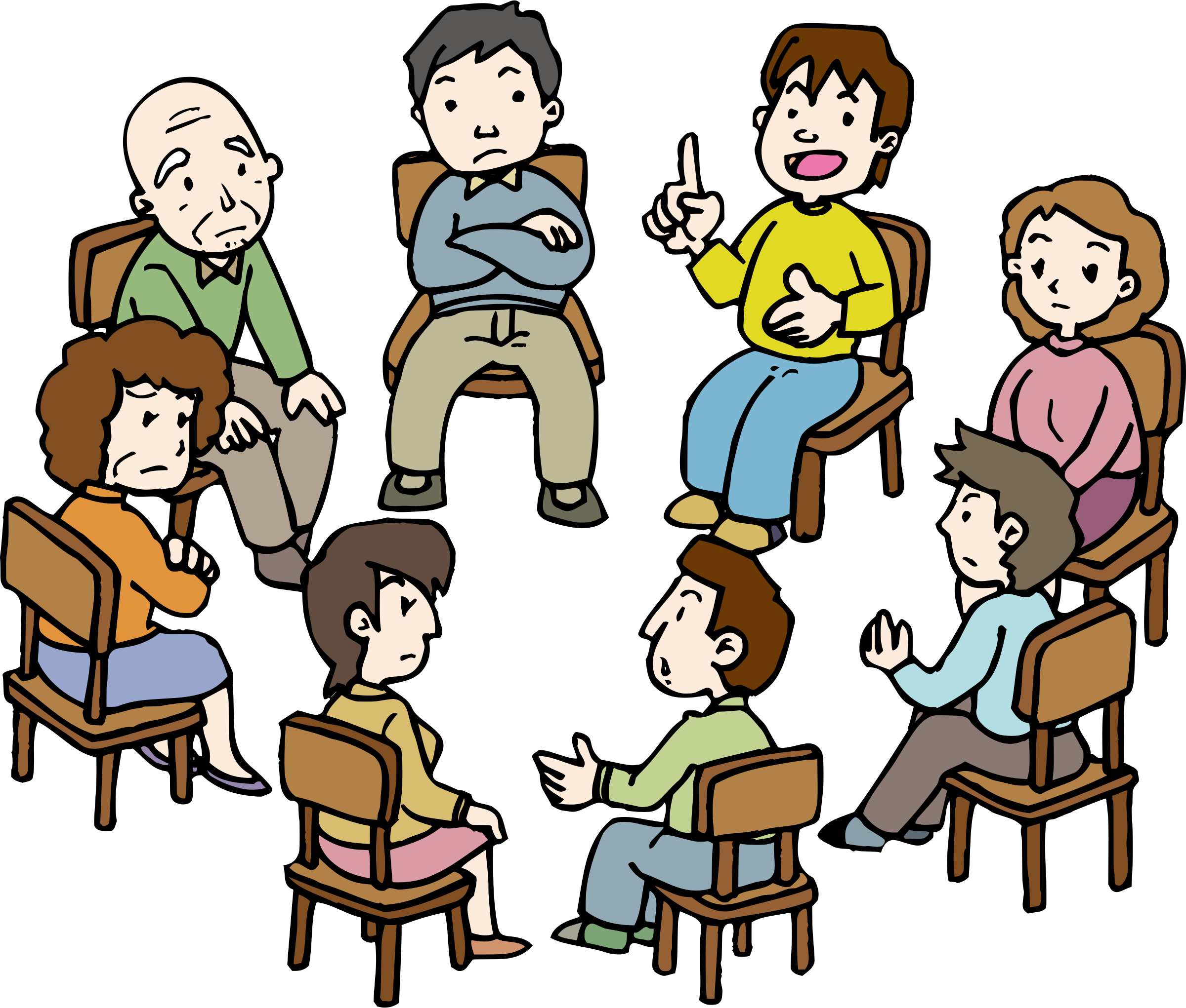 Therapy - Group Therapy Clip Art (2400x2042)