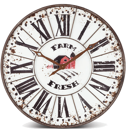 Farm Fresh Clock - Farm Fresh Clock (511x476)