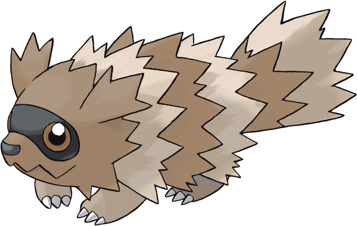Zigzagoon Sugimori Artwork - Pokemon Zigzagoon (1200x1200)