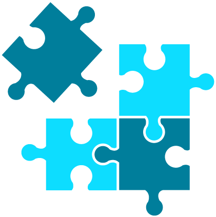 Featured Links - Puzzle Pieces Transparent Background (421x423)