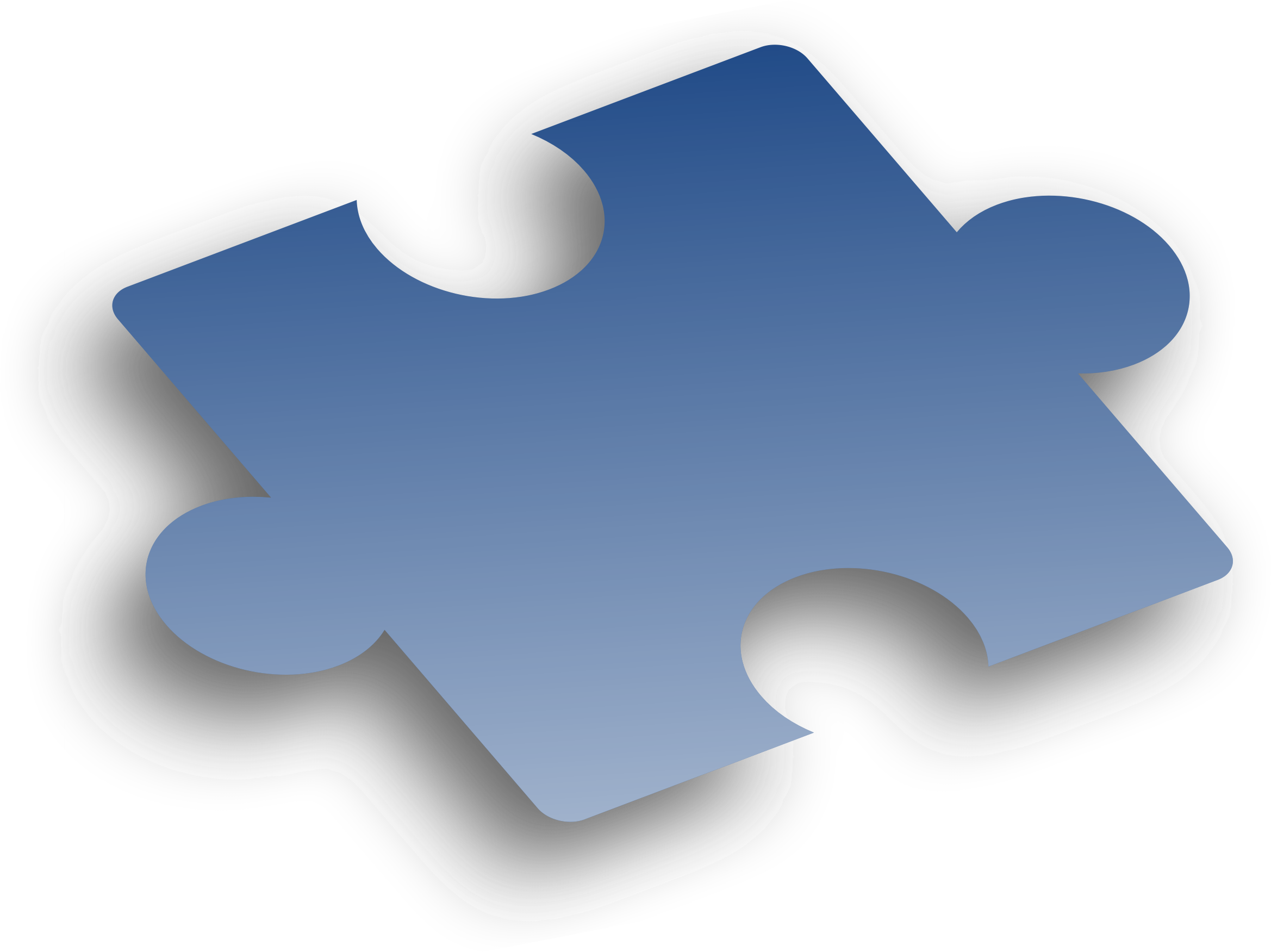 Puzzle Piece Blue - Cross (2338x1751)
