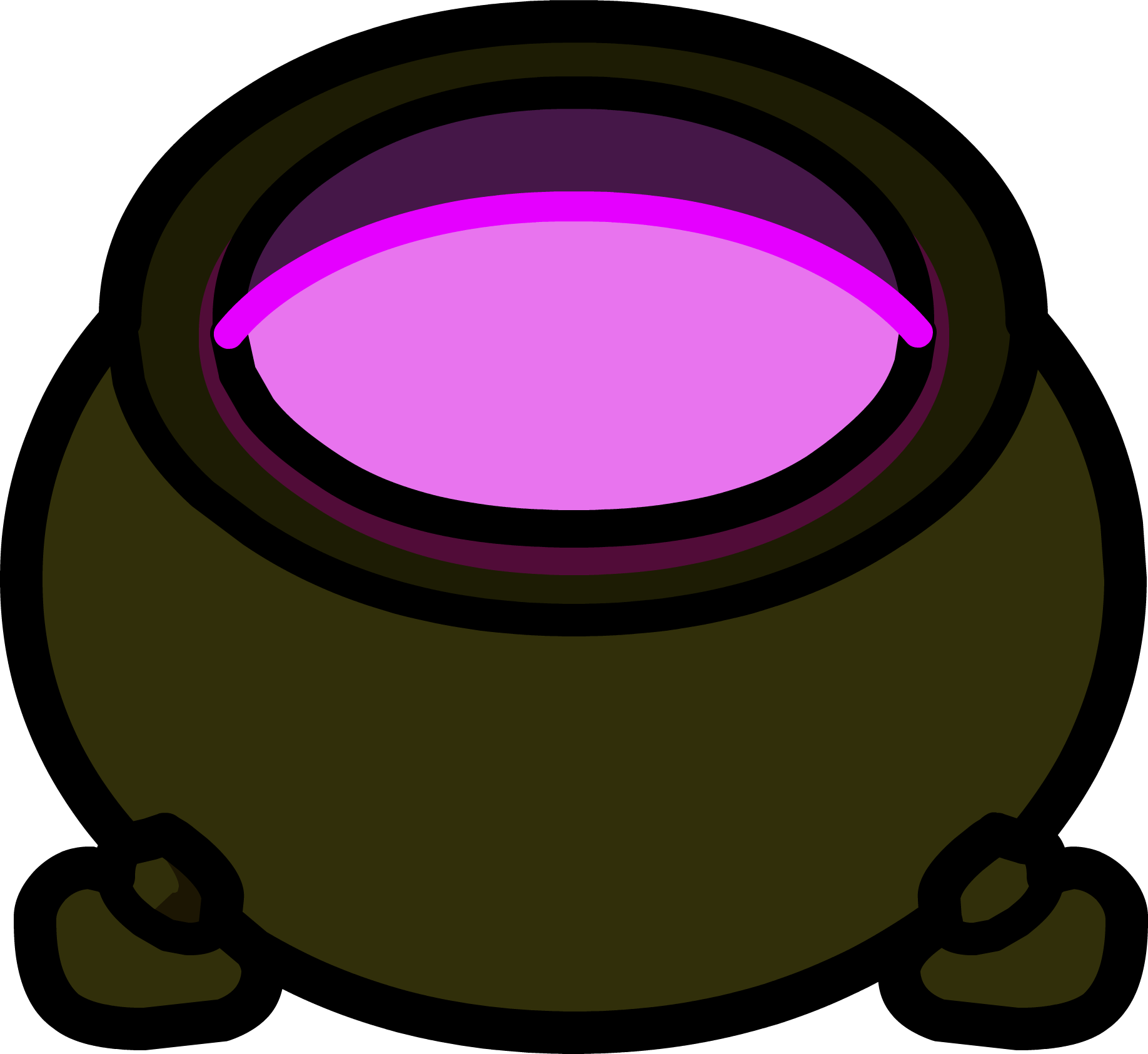Glowing Cauldron - Clip Art (1836x1686)