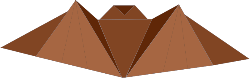Origami Bat Objects Iyo - Origami (2400x756)