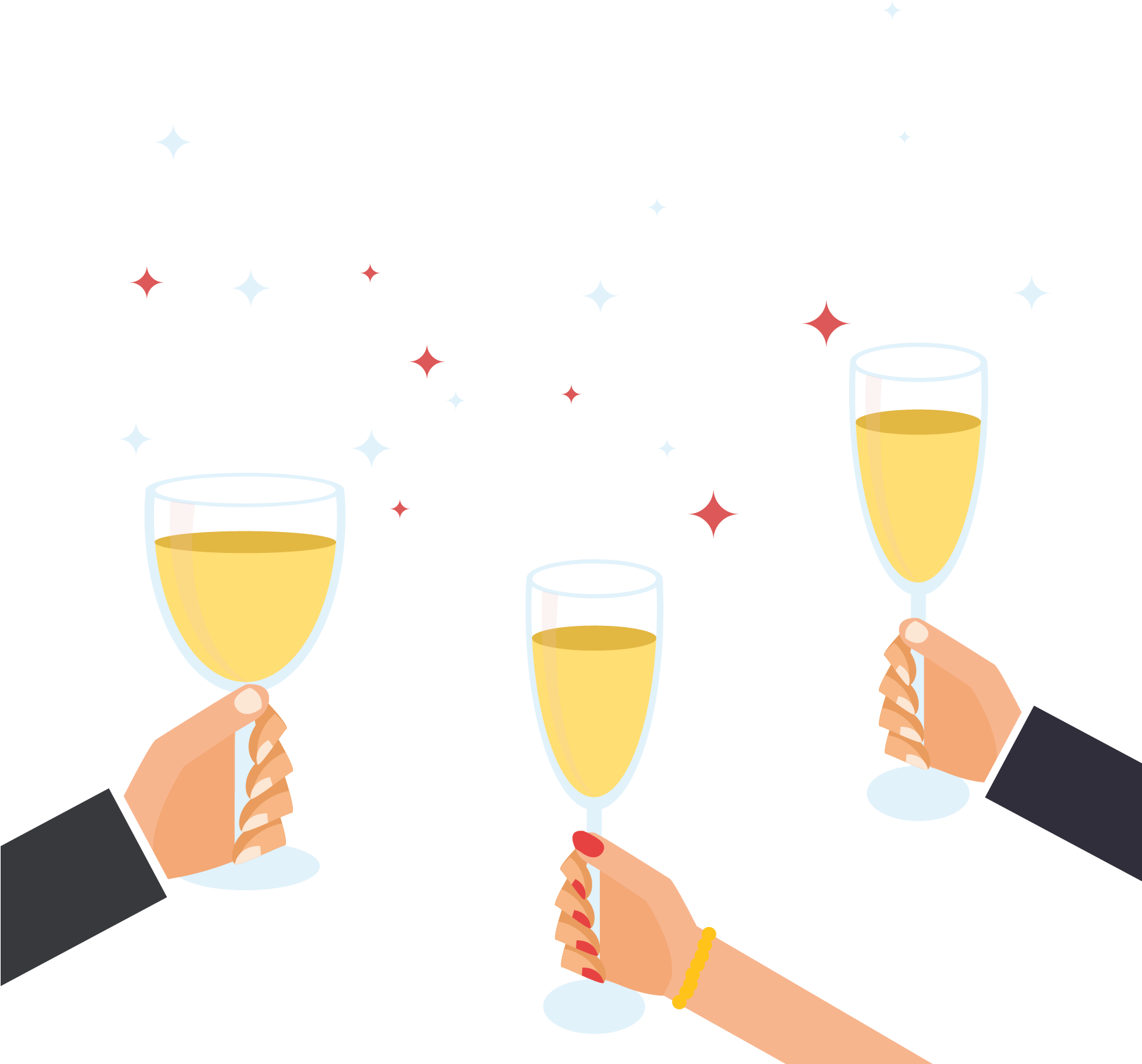 Champagne Toast Chocolate - Wedding (1800x1800)