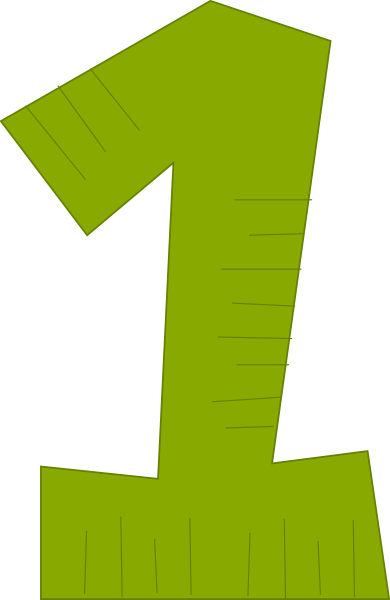 Number One Clip Art (390x600)