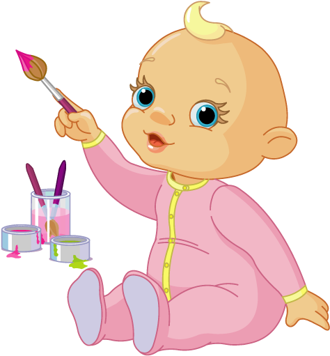Baby Pointing Clipart (512x512)
