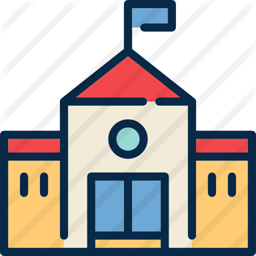 High School - Clip Art Boarding School (512x512)