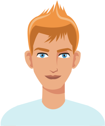 Man Cartoon Icon Isolated - Vector Graphics (550x550)