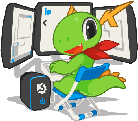Kde 4 Development Platform - Kde Mascot (600x552)