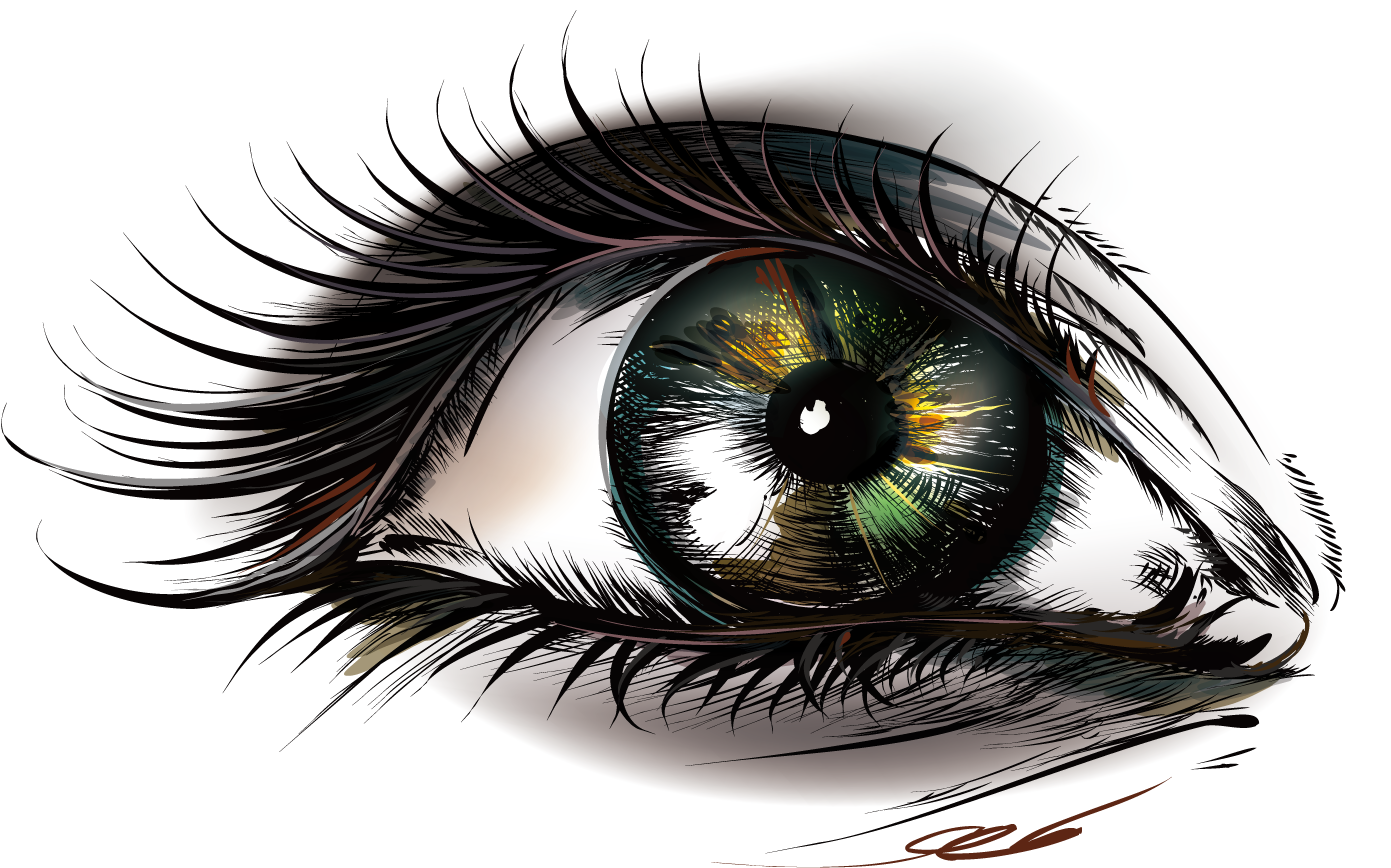 Eye Euclidean Vector - Winhappyhome Beautiful Art Eye Wall Stickers For Bedroom (1500x1500)
