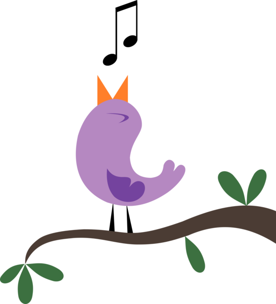 Bird Singing Free Clip Art (546x600)