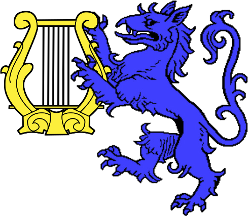 Golden Lyre - Illustration (489x427)