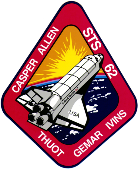 Sts 62 Patch - Nasa Sts-62 Mission Patch Mugs (638x767)