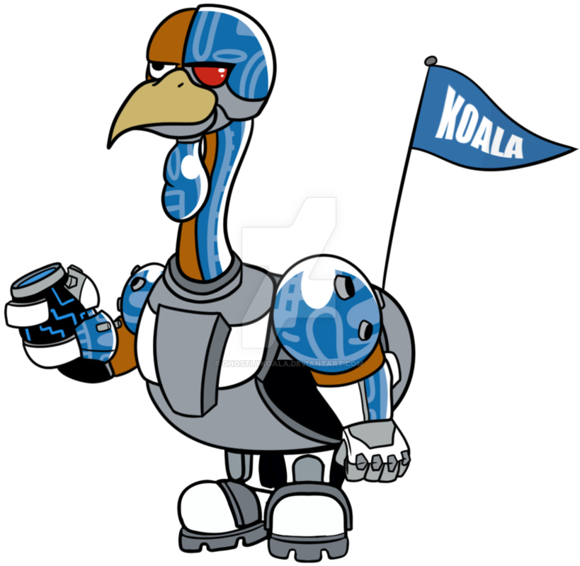 Cyborg Turkey By Ghostlykoala - Cartoon (874x914)