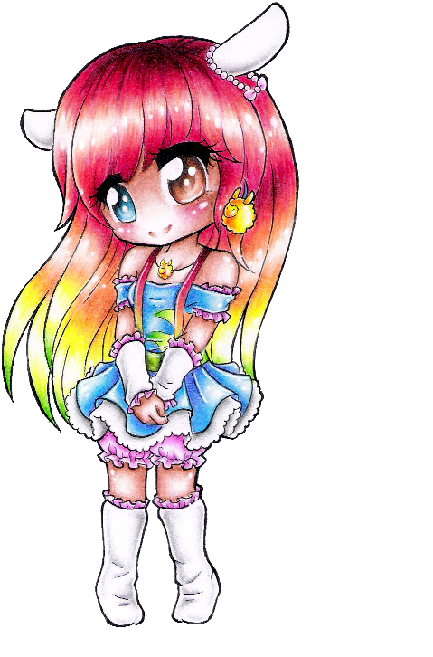 Chibi Llama - Art (588x820)