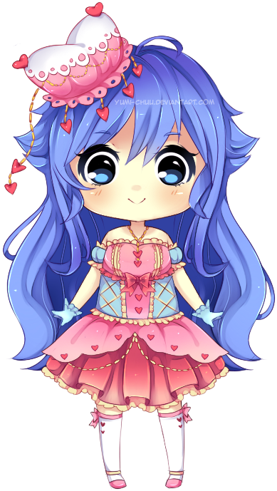 Lucinhae By Peachirii - Deviantart Chibi Anime (500x691)