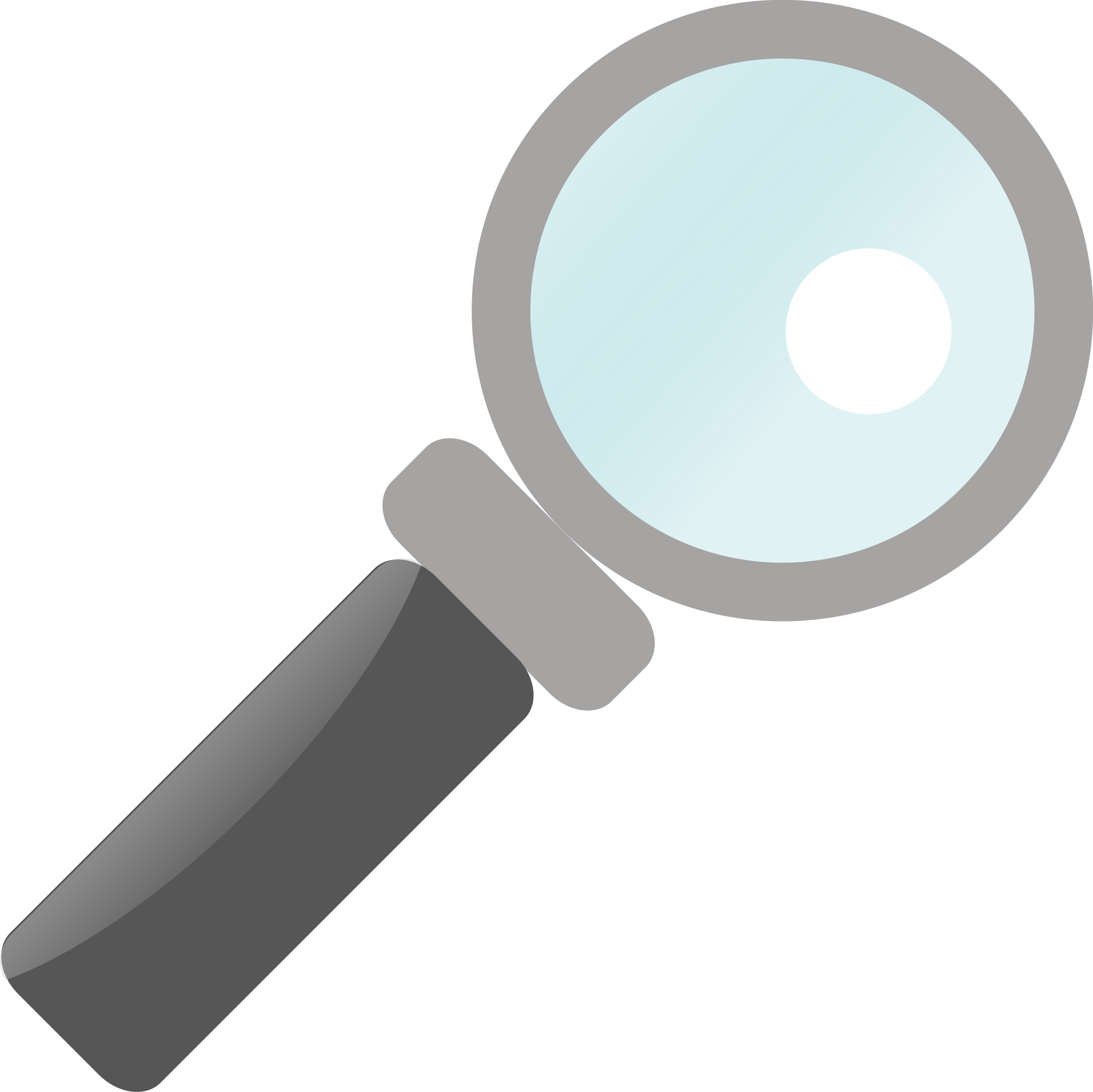 Big Image - Flat Magnifying Glass Vector (2403x2400)