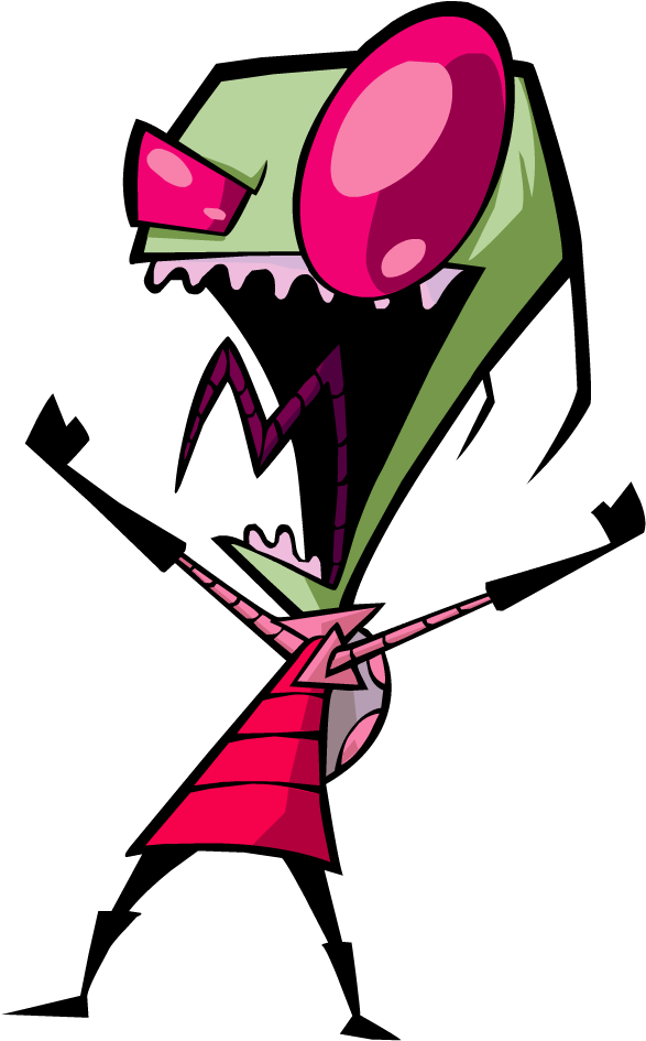 Zim Yelling - Invader Zim (600x959)