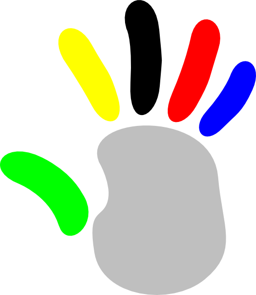 Multi Hand Clip Art - Illustration (516x595)