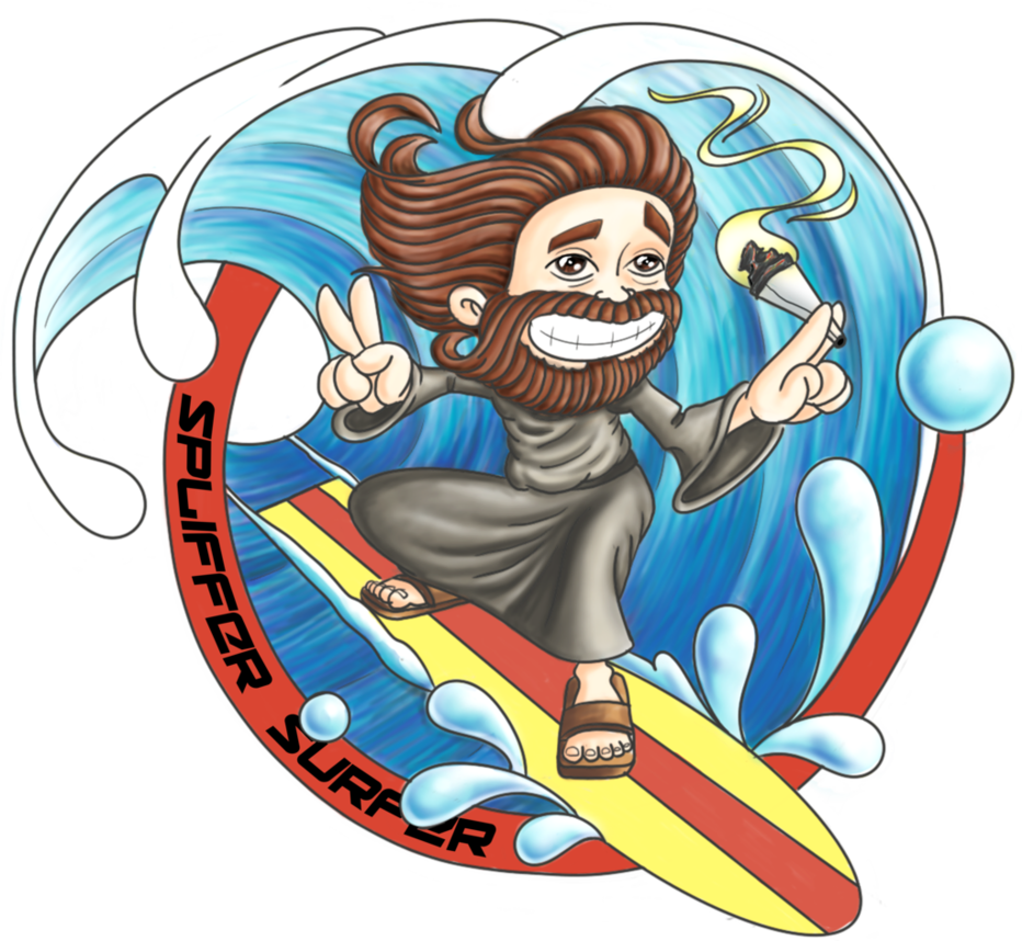 Spliffer Surfer By Arnoway - Cartoon (932x858)